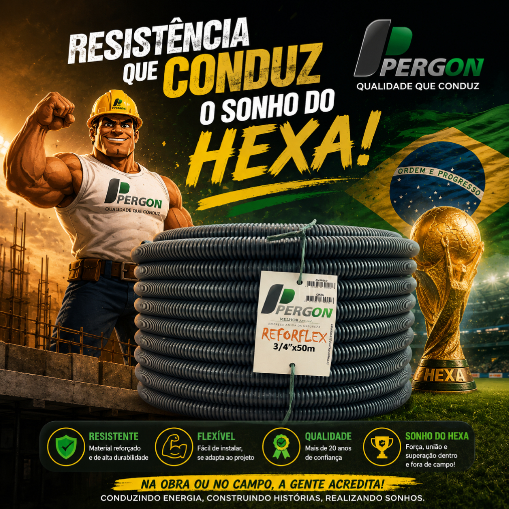 ⚡🔥 CONDUÍTE FLEXÍVEL REFORÇADO 3/4 PERGON – NÃO PERCA ESSA OFERTA!
