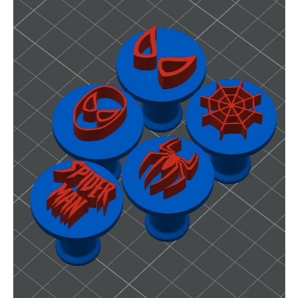 [MELHOR PREÇO] Kit Carimbos de Doces e Brigadeiros 5 Unidades Molde Homem-Aranha, Ideal para Festas