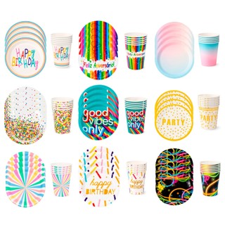 Kit Festa Descartável Papel 60 Unidades Com Prato E Copo Para 30 Pessoas Temático Silver Festas