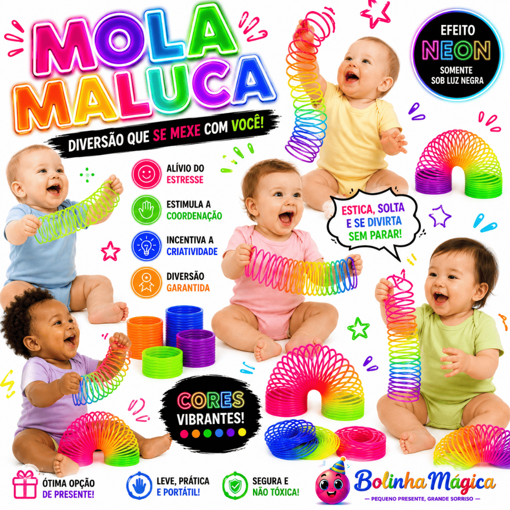 15 Mola Maluca Grande Neon Kit Festa Lembrancinha Criança Para Aniversario Prenda Quermesse novo