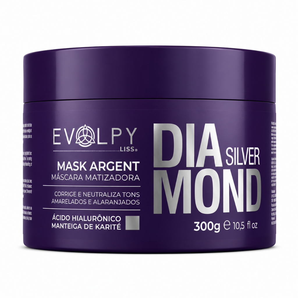 MÁSCARA DIAMOND SILVER MATIZADORA 300G - EVOLPY LISS