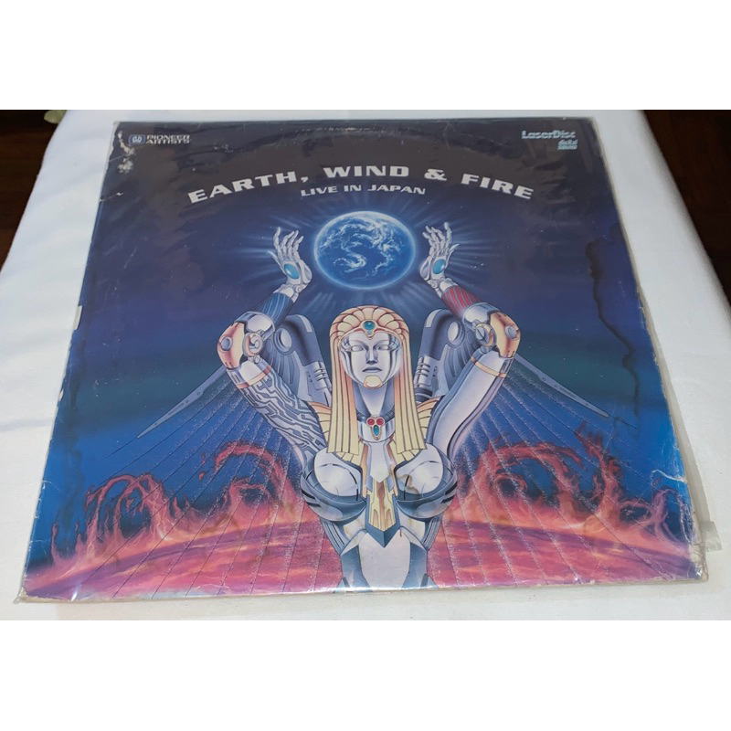 LaserDisc LD Earth , Wind e Fire Live In Japão Raro marcas na capa atrás veja as fotos