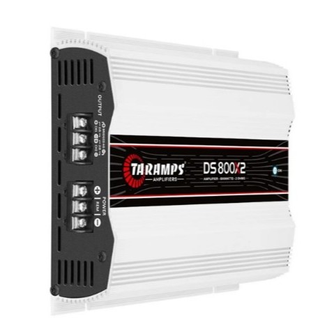 Modulo de Som Amplificador Taramps Ds800x2 2 Ohms 800w Rms  2 Canais Som Automotivo.