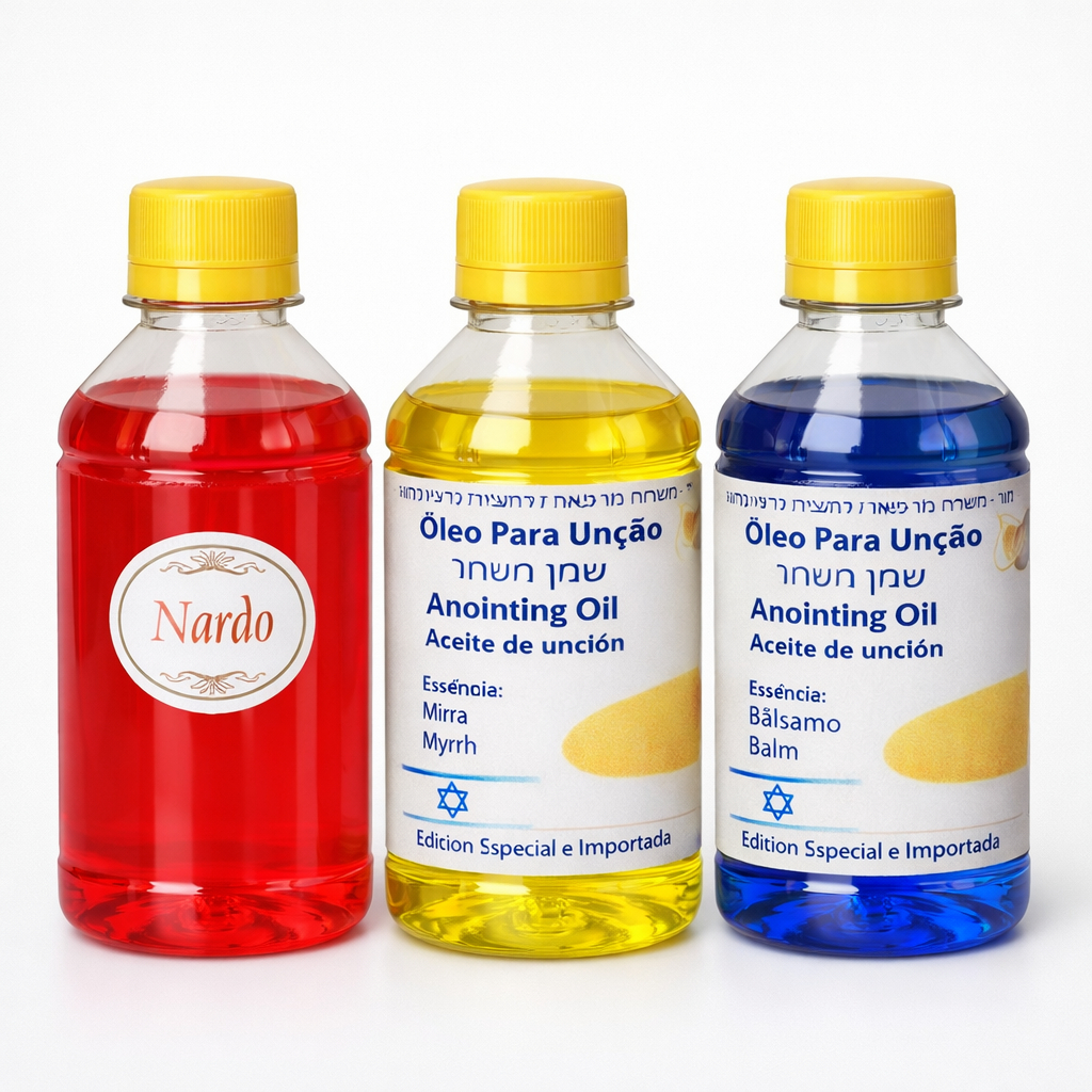 Óleo de Unção 500ml 3 Litro de 500ml Mirra, Bálsamo e Nardo  Propileno de Alta Qualidade para Igreja