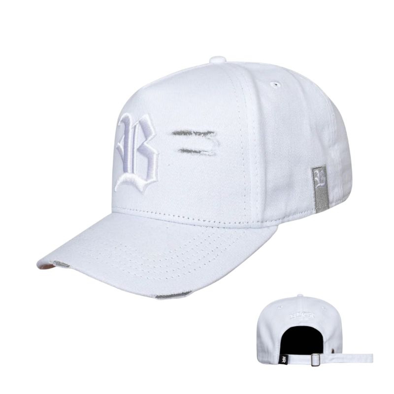 Boné Blck Strapback Branco Plus Destroyer Aba Curva Original