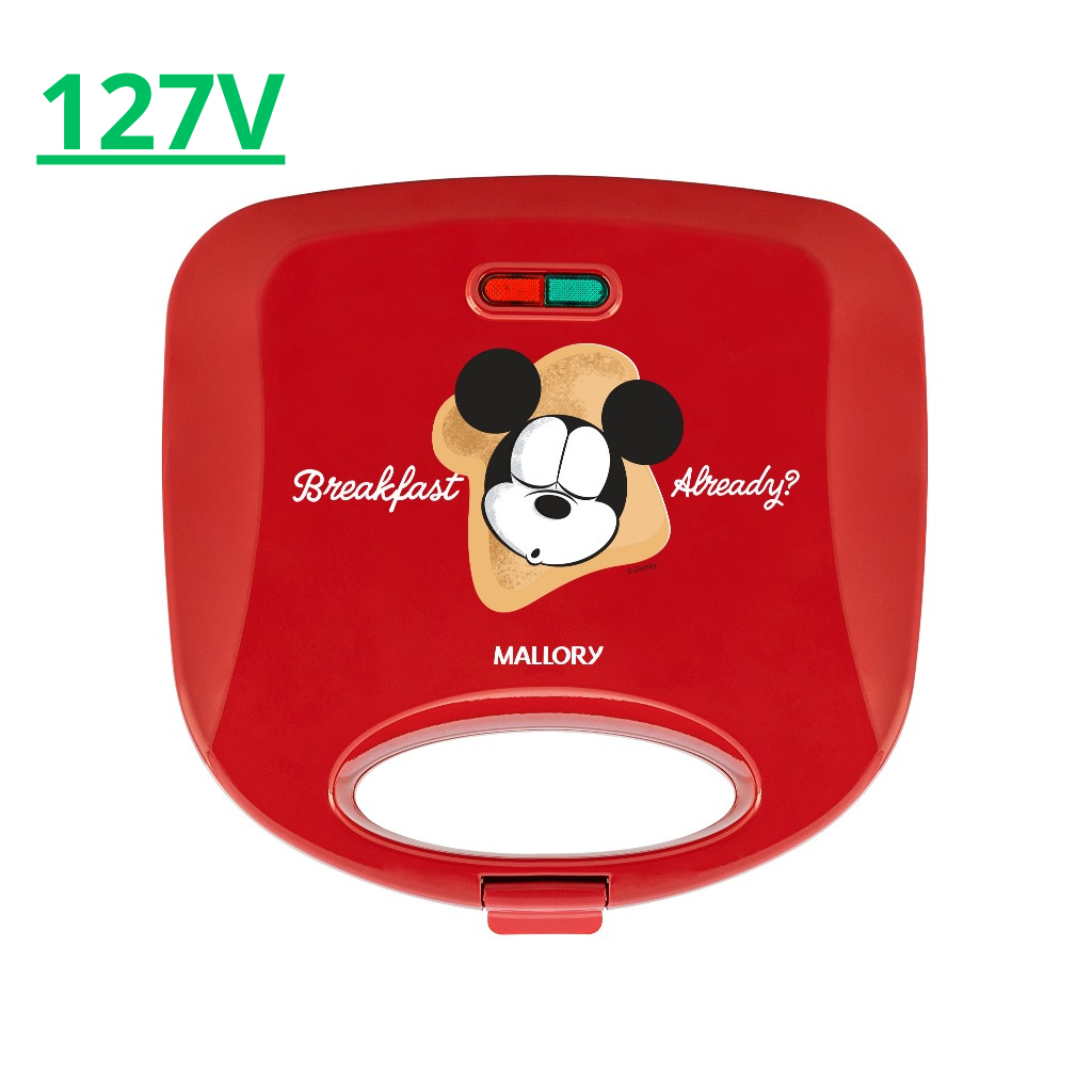Sanduicheira Mickey Mallory 110V | Compacta, Prática e Divertida para Café da Manhã