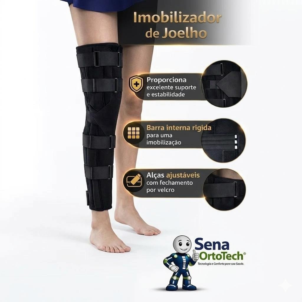 imobilizador de joelho ajustavel