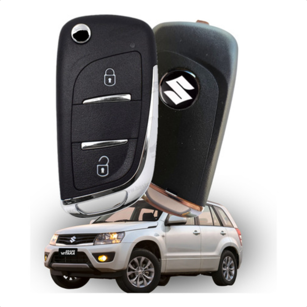Chave Canivete Alarme Original Suzuki Grand Vitara completa com placa e chip