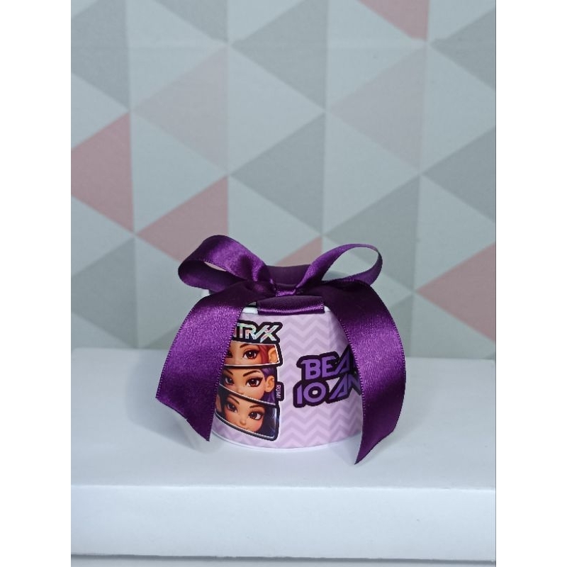 Mini Tubolata Personalizada 5x6 Huntrix - Lembrancinha p/ Aniversário / Festa Infantil