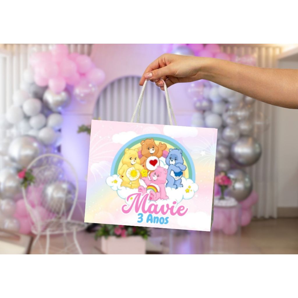 Sacolinha URSINHOS CARINHOSOS Personalizado Sacolinha Lembrancinha Aniversário