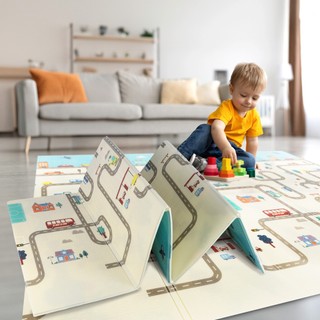 Tapete tatame Infantil 200cmx180cm x7mm Bebê Dupla Face Emborrachado