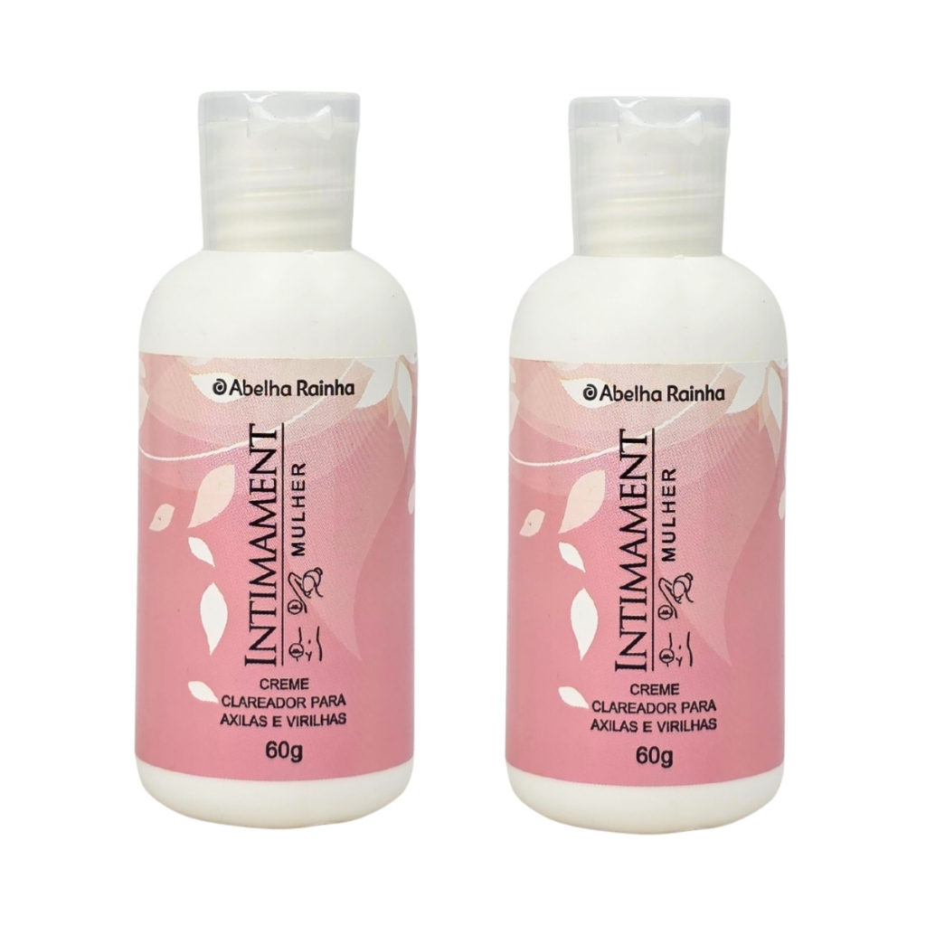 Kit 2 Creme Clareador Para Axilas e Virilhas Intimament Mulher Abelha Rainha