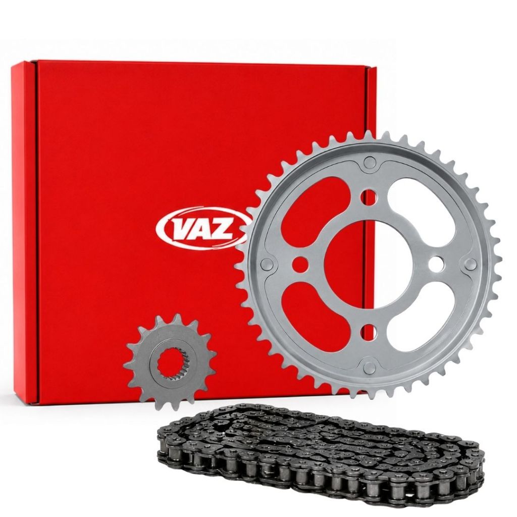 Kit Relação Transmissão Completo Xtreme Vaz Katana 125 Suzuki, Intruder 125 Suzuki, Yes 125 Suzuki