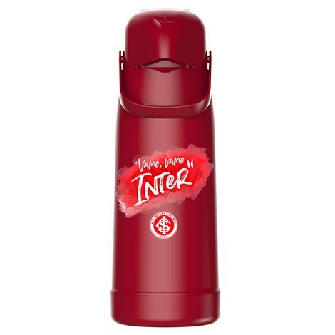 Garrafa Térmica Magic Pump Vermelha Inter 1,8 Litros TERMOLAR