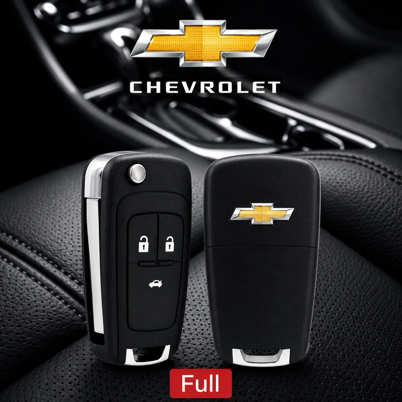 CARCAÇA Chave Canivete Chevrolet GM 3 Botões Oca até 2017 Onix/Cruze/Montana/Prisma/Spin/Sonic/Traker/S10
