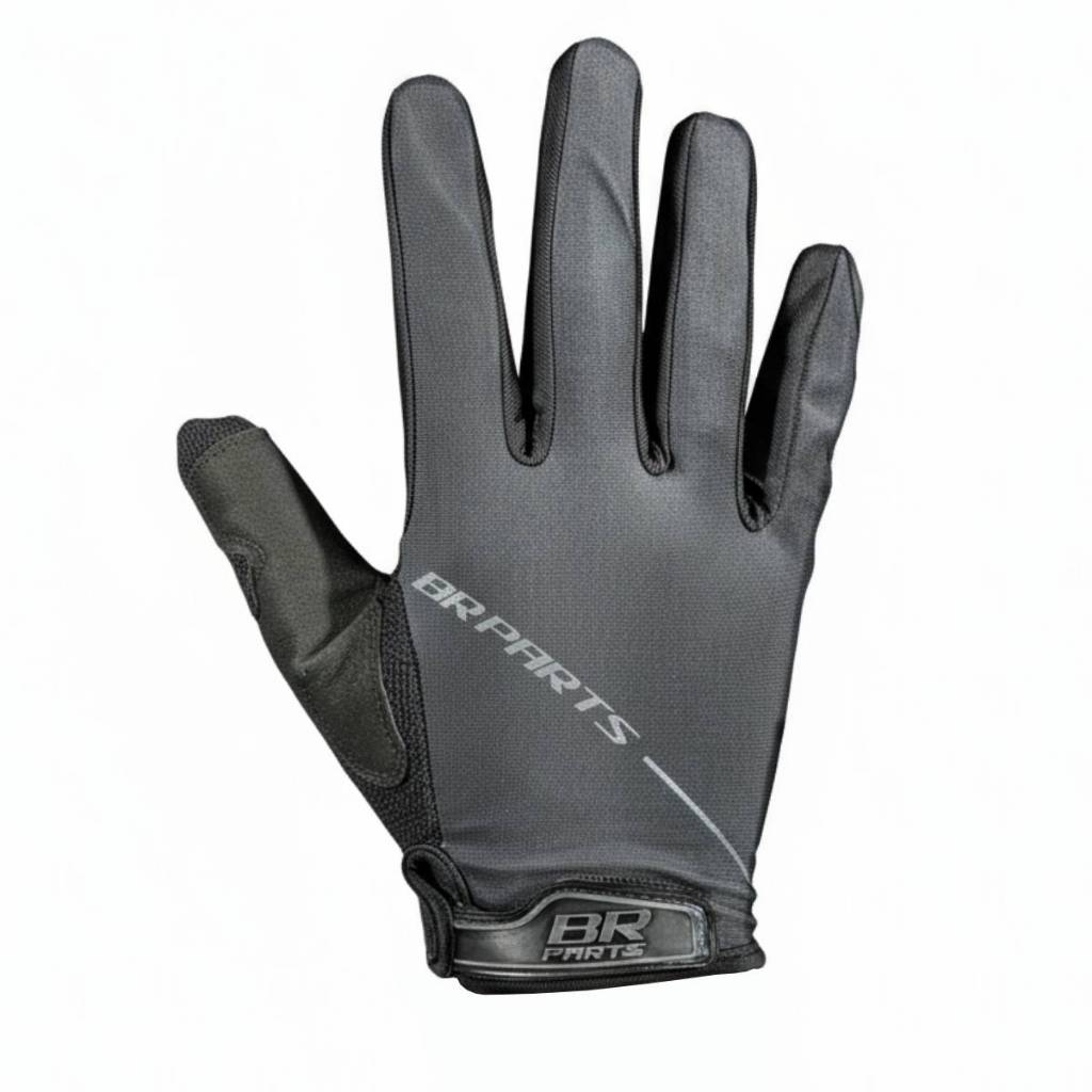 Luva BR Parts Core Solid Black Moto Motocross Trilha Enduro Velocross Motociclista