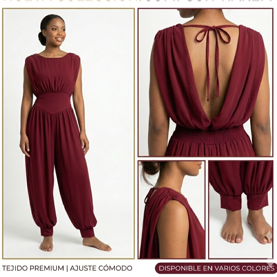 macacão aladin femenino elegante de tecido duna pra formatura