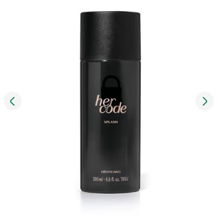 Body Splash Her Code 200ml o Boticário, Desodorante Colônia Feminino.