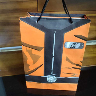 Sacolinha surpresa Naruto 10 unidades Sacola de papel bolsinha 24x17x6 cm