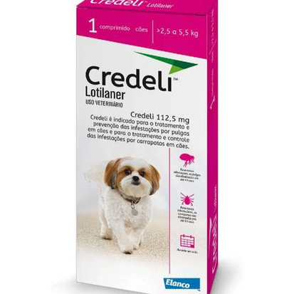 Antipulgas Credeli Tab 112,5mg 2,5 A 5,5kg C/ 1 Comprimido