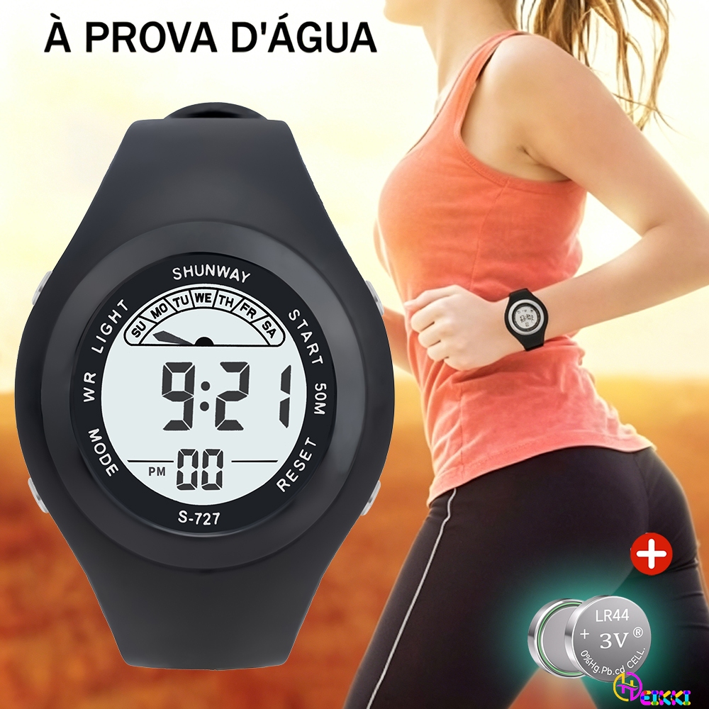 Relógio Eletrônico Com Tela Led Design A Prova D Água Digital Feminino Delicado De Exterior Estudantes