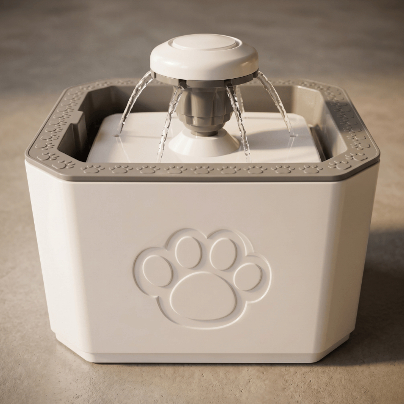 Fonte de Água Elevada 2.5L para Gatos e Cachorros Bivolt USB com Filtro de Carvão Bebedouro