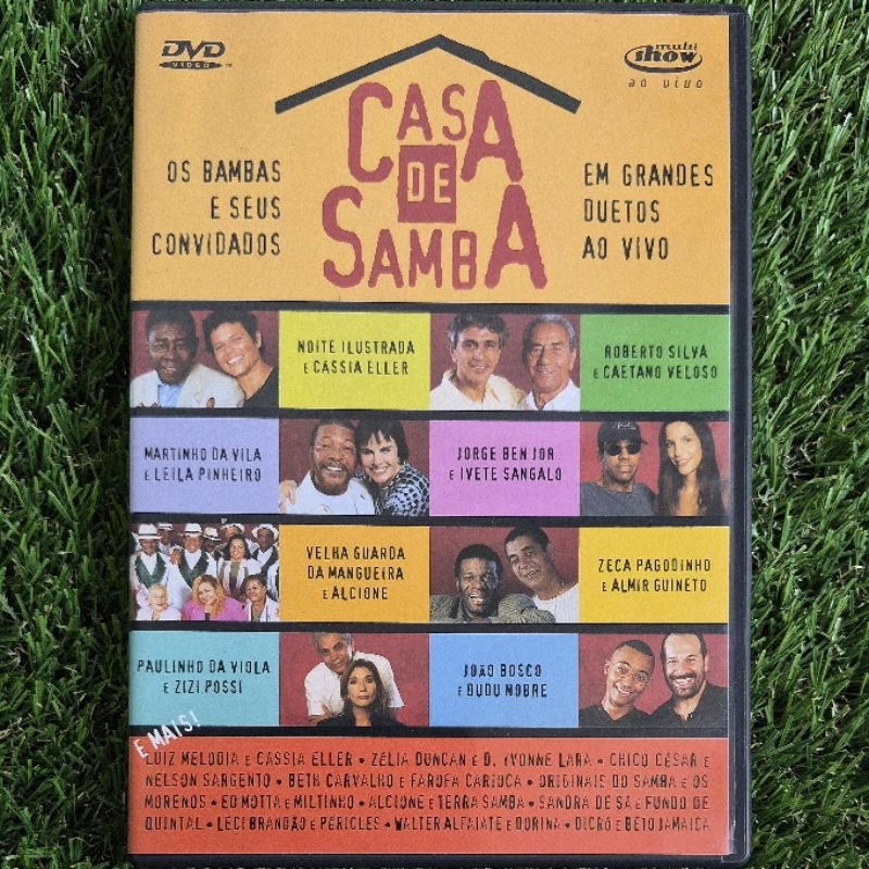 DVD Casa De Samba Grandes Duetos Ao Vivo Zeca Pagodinho Cassia Eller