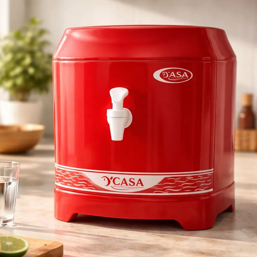 Suporte Para Água Mineral Plastico Base Cuba de Barro Para Galão Garrafão 20 Litros Vermelho