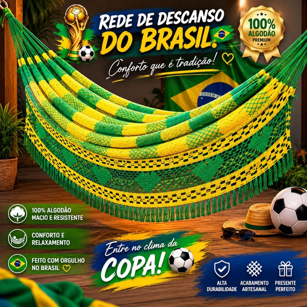 Rede Descanso Dormir Casal Reforçada Resistente Bucho De Boi Artesanal Envio Rápido