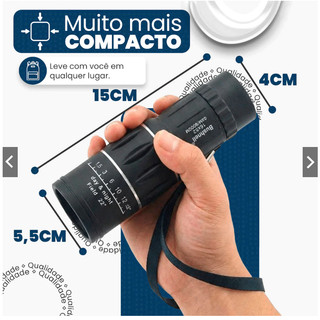 Monóculo 16x52 HD Luneta Tática 8km para Caça Pesca Show Viagem Pronta Entrega