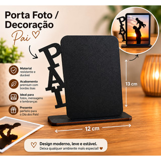 "Porta Retrato Pai: 65% Off! 🖤"