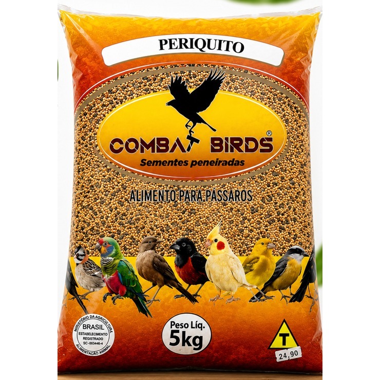 RAÇÃO PARA PERIQUITO - MISTURA DE SEMENTES STANDER 5KG