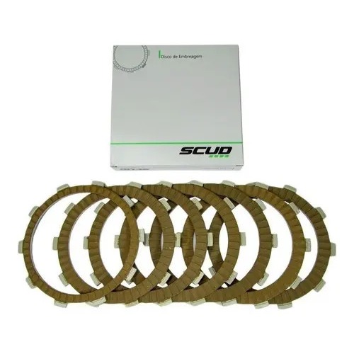 Disco Embreagem Jogo Cb300, Xre300, Nx4 Falcon, Nx350 Sahara, Xlx 250, Xlx 350 Honda Original Scud