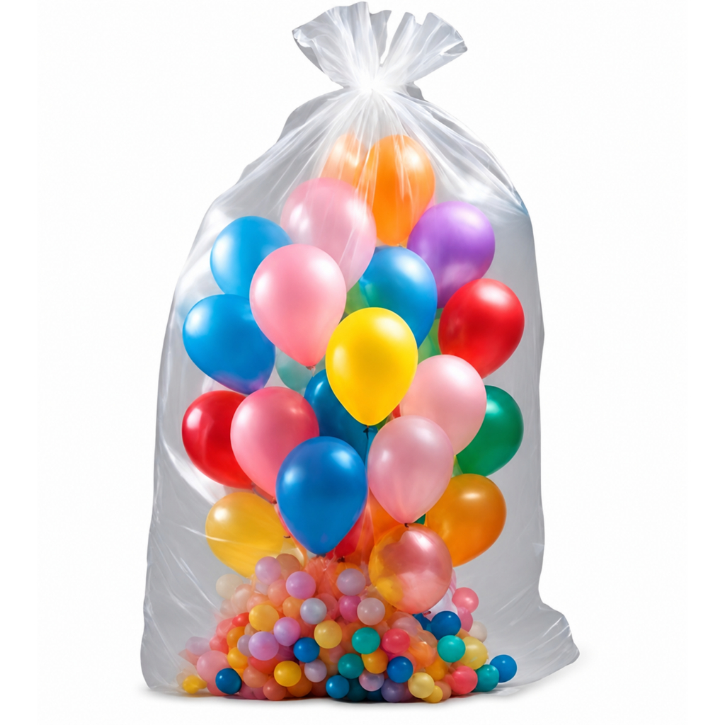 Kit 5 ~ 50  Saco 90cm x 210 cm Grandes Transparentes de Balões Alta Qualidade Transparente Decoração