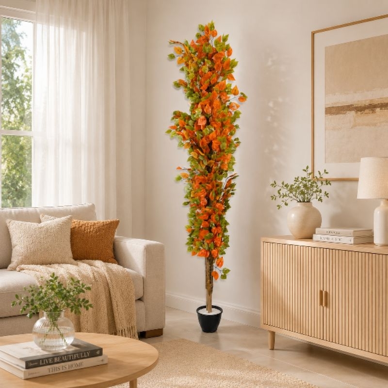 Planta Arvore Artificial Grande 1,70 Metro Folhagem Real Sem Vaso