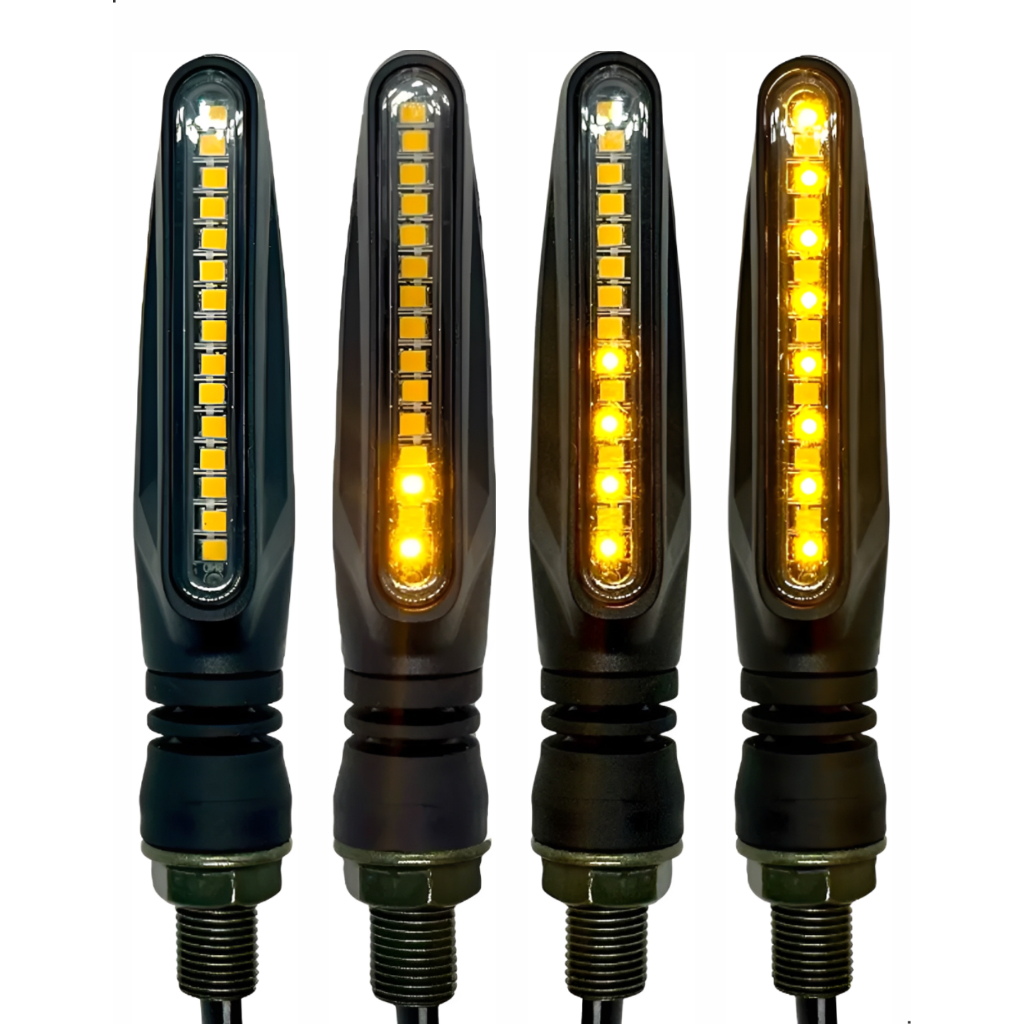 Kit Seta Pisca Palito Led Seta Sequencial Parafuso Universal  Kit 4un