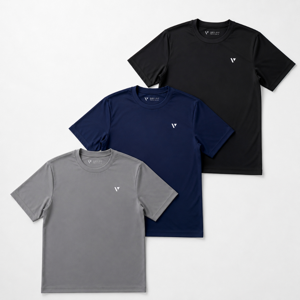 Kit 3 Camisa Masculina Academia Treino Voker Térmica Proteção Solar Uv Dry Fit - Promoção !