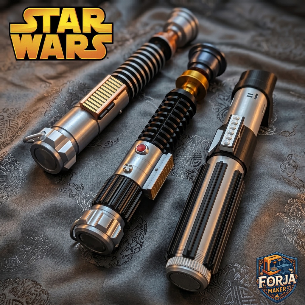 Réplica de Sabre de Luz Star Wars em Escala 1:1 - 19 Variações
