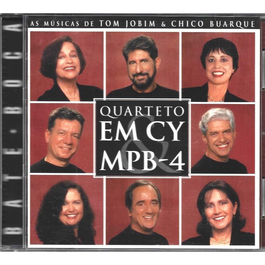 Quarteto Em Cy & MPB4 - Cd Bate-Boca Tom Jobim & Chico Buarque - 1997