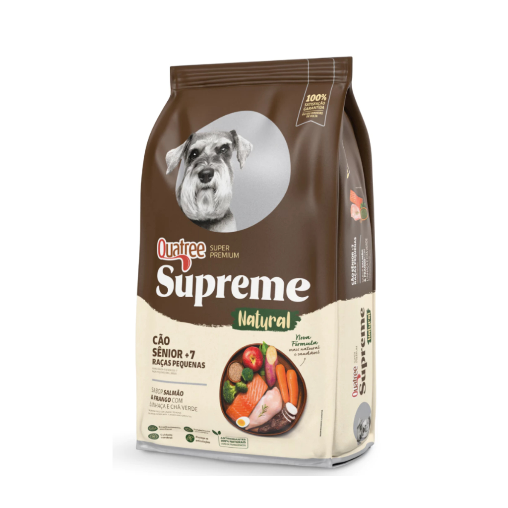 Ração Quatree Super Premium Supreme Senior +7 Cães Raças Pequenas 1kg