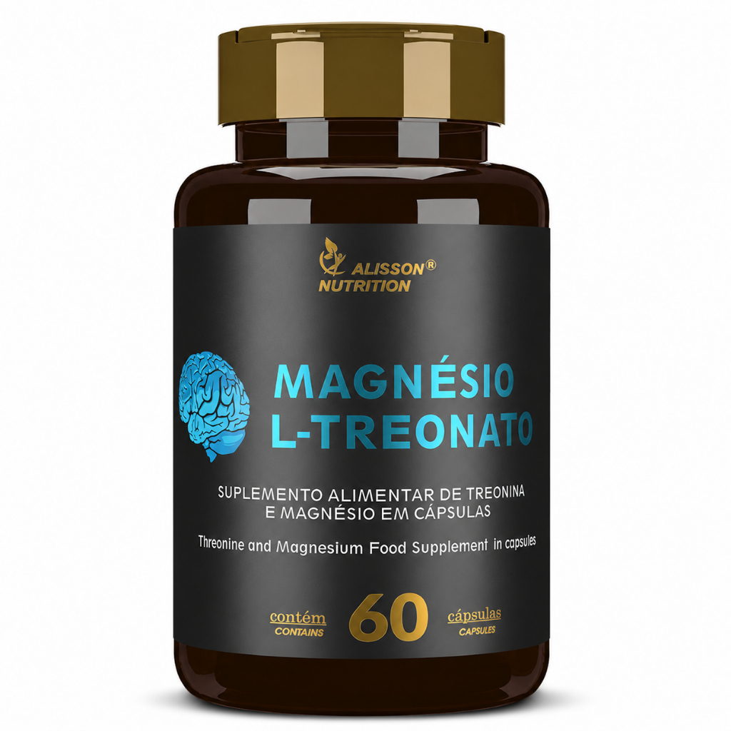 Magnésio L-Treonato Threonine Magnesium Supplement in 60 capsules - Alisson Nutrition