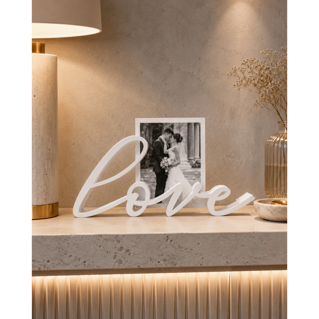 Presente criativo dia dos namorados porta foto casal romantico love porta retrato mesa ideia
