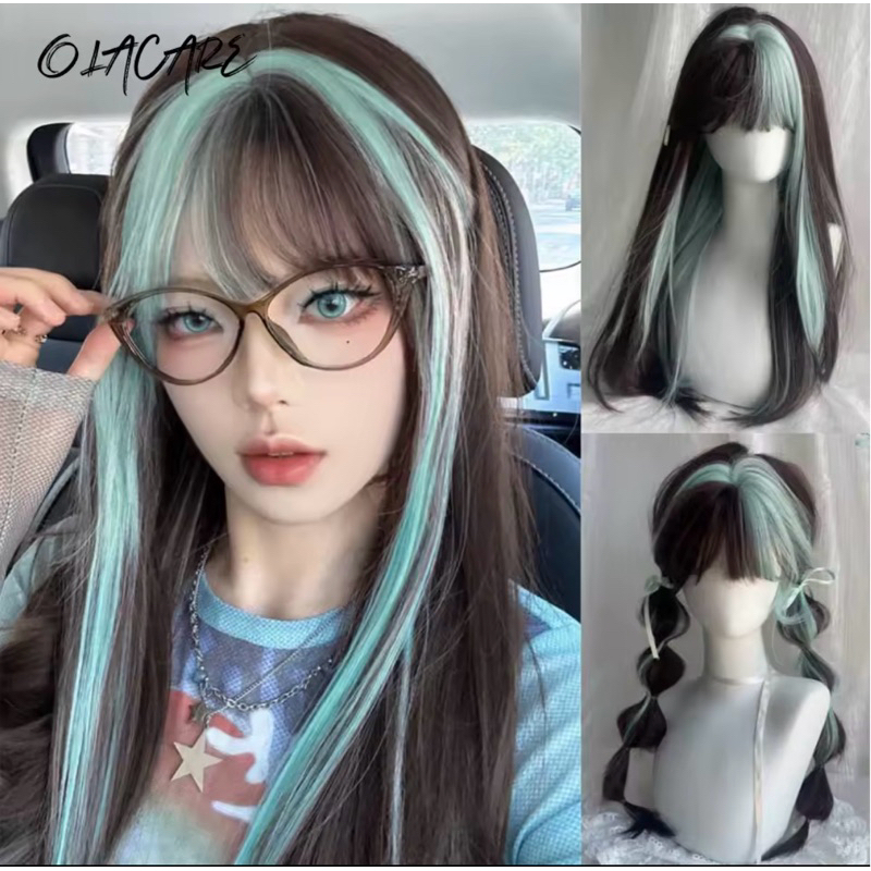 Peruca loira natural Barbie peruca lace com franja cosplay anime promoção