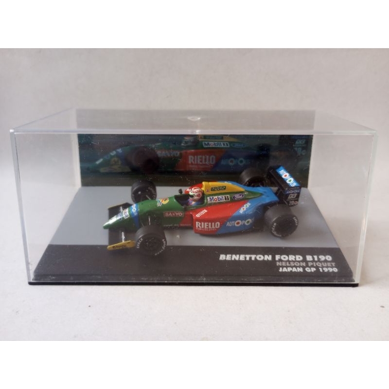Miniatura Coleção Lendas Brasileiras do Automobilismo F1 Benetton Ford B 190 Nelson Piquet GP Japão 1990 (Ler Descrição)