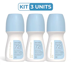 Kit 3un Desodorante Roll-on Blue Giovanna Baby 50ml Nova Fórmula 72h Antitranspirante