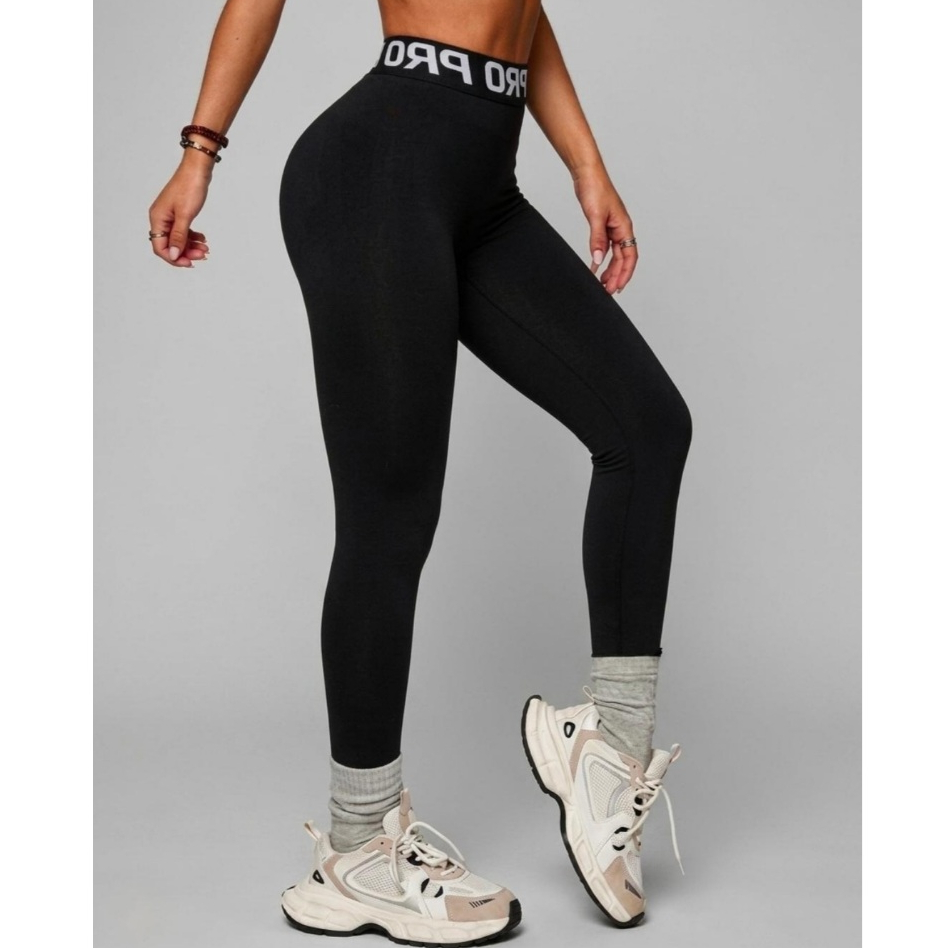 Calça Legging Feminina Academia Esportiva Cintura Alta Elástico Exposto Zero Transparência
