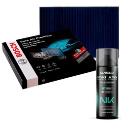 Filtro Cabine Antiviral Carro Bosch + Spray Higienizador