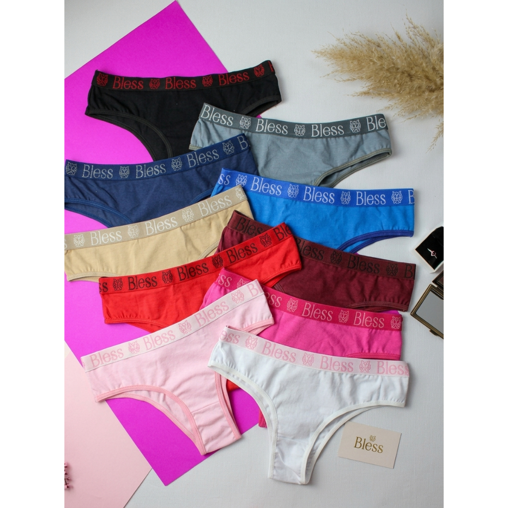 Calcinha Feminina Tanga Cotton Confortável Elástico Exposto Toque Macio Modelagem Perfeita P ao GG