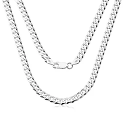 Corrente Masculina Grumet 60cm 5mm prata 925