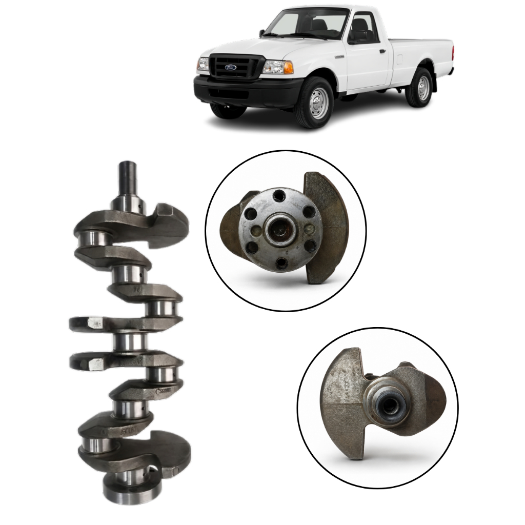 Virabrequim Do Ford Ranger 2.3 16 Válvulas Ret 0,25 Duratec